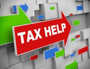 3d moving arrow - tax help. Tax preparation - tax services - tax accountant - Brown, Chism & Thompson